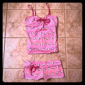 Hello kitty pj cami set